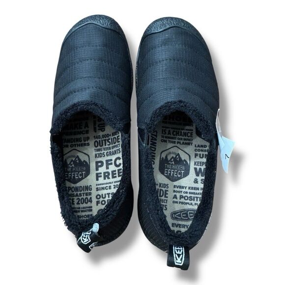 KEEN Howser II Casual Shoe Slip On Black Slipper Quilted Lined Women’s Size 7 - Picture 10 of 13